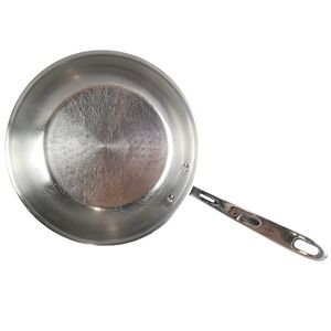 Emeril Lagasse Frying Pan 10 Inch Silver Stainless Steel Copper Core Skillet